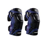 OLYSPM 2 Pièces de Genouillères de Moto,Genouillère VTT,Genouillère Moto avec Coque Robuste et Rembourrage Doux,Genouillères pour Moto Ajustables pour 40 à 90 KG