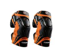 OLYSPM 2 Pièces de Genouillères de Moto,Genouillère VTT,Genouillère Moto avec Coque Robuste et Rembourrage Doux,Genouillères pour Moto Ajustables pour 40 à 90 KG