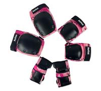 OLYSPM 6PC Kit de Protection,Protection Roller Enfant,Protection Roller Adulte pour Enfants,Adolescents,Adultes,Double Protection avec Coque en PP et Coussin en EVA pour Patinage,Skateboard