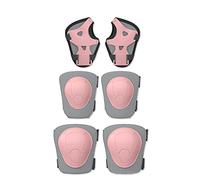 OLYSPM 6pc Kits de Protection,Protection Roller Enfant,Protection Roller avec Coque en Plastique PP,Double Doublure en EVA,Protection Enfant Velo pour Scooter,Roller,Skateboard,Vélo BMX