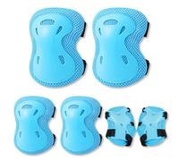 OLYSPM 6PC Protection Roller Enfant,Protection Roller Enfant Fille,Protection Roller,Kit de Protection avec 2 Genouillères,2 Coudières,2 Poignets pour Scooter,Patins à roulettes,Cyclisme