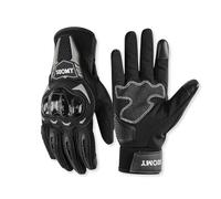OLYSPM Gants de Moto,Gants Moto Hiver avec Doublure Chaude,Gant Moto Anti-éclaboussures pour Protéger de la Pluie et de la Neige,Gant de Moto à écran Tactile pour Cyclisme,Ski,Randonnée