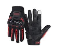 OLYSPM Gants Moto Gant Moto Gants de Moto avec Coque Dure en PVC,Gants Moto Homologué à écran Tactile avec Antidérapant,Respirant pour Motocross,Cyclisme,Escalade