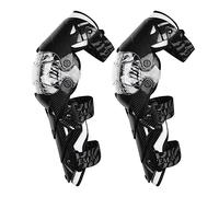OLYSPM Genouillère Moto,Genouillères pour Moto avec Doublure Amovible et Coque Protectrice Très Résistante,Genouillère VTT pour le Motocross,le Vélo,le Skate,le VTT
