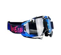 OLYSPM Lunette Moto Cross avec Lentilles PC et Monture TPU,Masque Moto Anti-Buée Protection UV pour Motocyclisme,Course,Tout-Terrain,UTV,BMX