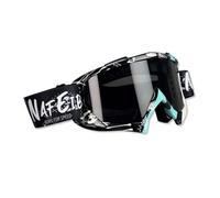 OLYSPM Lunette Moto Cross avec Lentilles PC et Monture TPU,Masque Moto Anti-Buée Protection UV pour Motocyclisme,Course,Tout-Terrain,UTV,BMX