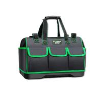 OLYSPM Sac a Outils,36 * 24 * 28cm Sac Outils avec 16 Petites Poches de Rangement et un Grand Compartiment Principal,Sac à Outils avec une Bandoulière Réglable pour le Personnel de Maintenance