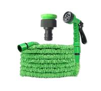 OLYSPM Tuyau Arrosage Extensible,Tuyaux d'arrosage,Tuyau d'arrosage avec Raccords 1/2",3/4" et Pistolet 7 Modes,Tuyau Arrosage Retractable avec 50FT,75FT,100FT,125FT