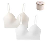 Olyssya truelift Soutien Gorge, Truelift 2.0 - Soutien-Gorge Confort sans Armatures, Zéro Armature, Rehausse naturellement la Poitrine, Zéro gêne, Bretelles réglables (2PCS-1,TG)