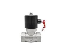 OLZXKUCEB Électrovanne à Vapeur en Acier Inoxydable, 1-1/4 "24 Volts, électrovanne normalement fermée 12V 220V 110V(24vdc)