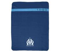 Om 2023 Plaid imprimé 110x140 cm Olympique de Marseille | Oeko-TEX | Bleu