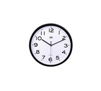 OM 3302 S Horloge à quartz Rond Noir, Blanc