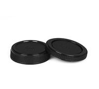 OM Couvercle de boîtier et bouchon arrière d'objectif compatible avec Olympus Boîtier Cap Cap