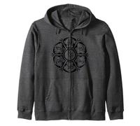 Om Mani Padme Hum Lotus Mandala Bouddhiste Symbole Mantra Sweat à Capuche