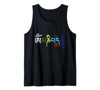 Om Mani Padme Hum Mantra Bouddhiste Tibétain Couleur Compassion Débardeur