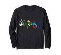 Om Mani Padme Hum Mantra Bouddhiste Tibétain Couleur Compassion Manche Longue