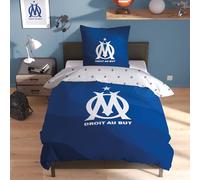 Om ONDEBLUE Parure de lit Enfant |100% Coton | Oeko-TEX | Housse de Couette 140x200cm + Taie d'oreiller 63x63cm | Imprimé Garçon | Bleu