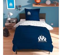 Om Prado Parure de Lit Enfant 1 Personne | 100% Coton | Oeko-TEX | Housse de Couette 140x200 cm + 1 Taie d'oreiller 63x63 cm | Imprimé Réversible Garçon | Bleu