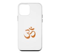 Om Print Yoga Marron Délavé Ohm Mantra Symbole Sanskrit Aum Coque pour iPhone 12 Mini