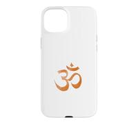 Om Print Yoga Marron Délavé Ohm Mantra Symbole Sanskrit Aum Coque pour iPhone 15 Plus