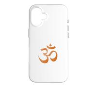 Om Print Yoga Marron Délavé Ohm Mantra Symbole Sanskrit Aum Coque pour iPhone 16