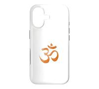 Om Print Yoga Marron Délavé Ohm Mantra Symbole Sanskrit Aum Coque pour iPhone 17