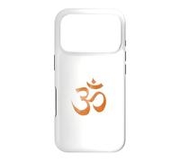 Om Print Yoga Marron Délavé Ohm Mantra Symbole Sanskrit Aum Coque pour iPhone 17 Pro