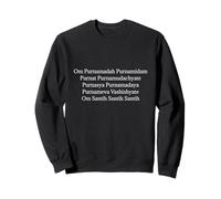 Om Purnnamadah Purnamidam Mantra de méditation et de prière Sweatshirt