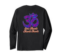 Om Shanti Mantra Coloré Boho Spiritual Energy Design Manche Longue