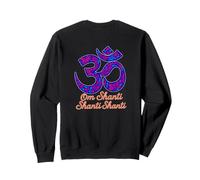 Om Shanti Mantra Coloré Boho Spiritual Energy Design Sweatshirt