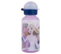 OM SUPPLIES Gourde réutilisable en plastique sans BPA pour enfants Motif personnages de la Reine des neiges 370 ml