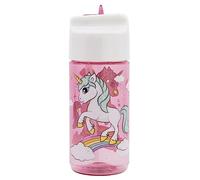 OM SUPPLIES Gourde réutilisable en Tritan pour enfants avec personnages de licorne, 430 ml - Vacances, rentrée scolaire, déjeuner pour enfants en plastique sans BPA (licorne)
