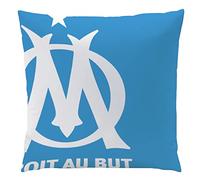 Om Supporters Coussin | 100% Polyester | Oeko-TEX | 40x40 cm | Imprimé Garçon | Bleu