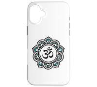 Om Symbole Fleur de Lotus | Yoga Spirituel Bouddhisme Méditation Coque pour iPhone 16 Plus