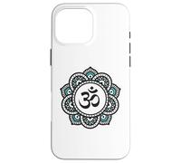 Om Symbole Fleur de Lotus | Yoga Spirituel Bouddhisme Méditation Coque pour iPhone 16 Pro Max