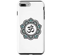 Om Symbole Fleur de Lotus | Yoga Spirituel Bouddhisme Méditation Coque pour iPhone 7 Plus/8 Plus