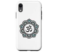 Om Symbole Fleur de Lotus | Yoga Spirituel Bouddhisme Méditation Coque pour iPhone XR