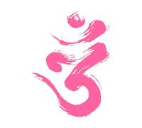 Om Symbole Méditation Yoga Studio Stickers muraux 51 x 70,4 cm Ne pas endommager la surface murale Rose