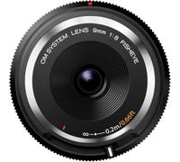 OM System Bouchon Objectif 9mm f/8.0 Fisheye pour Olympus et Panasonic MFT | Objectif ultra-plat et compact de type Pancake, idéal pour les clichés instantanés, compatible avec monture Micro Four