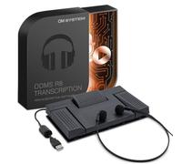 Om System Kit de Transcription Audio Om System AS-2700 (pédale USB, Casque stéréo de dactylographe, Logiciel de Transcription ODMS R8 pour PC Windows)