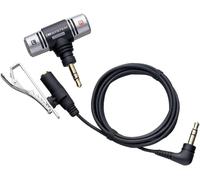 Om System ME-51S Microphone Stéréo Type T pour Enregistreur Vocal WS & DM | Microphone professionnel directionnel, jack 3,5 mm doré, câble 1m et clip métal inclus pour interviews et podcasts haute