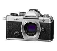 Appareil photo hybride Om System OM-3 Boîtier nu Argent