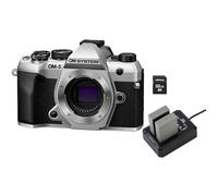 OM System - OM-5 II Argent Boitier nu + 2ème batterie + chargeur duo + carte 32 Go