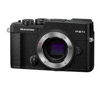 OM SYSTEM Pen Appareil Photo Hybride Tropicalisé avec Viseur Noir | Boîtier compact léger pour voyage avec autofocus IA, détection de sujets et stabilisation d'image haute performance.