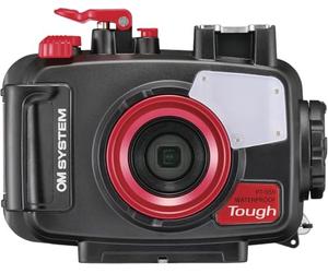 Om System PT-059 Boîtier sous-Marin pour TG-7 & Olympus TG-6 - Étanche 45 m | Polycarbonate haute qualité, verre multi-traité, contrôle complet des fonctions, compatible flash externe UFL-3, grand-angle