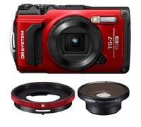 OM SYSTEM Tough TG-7 Fisheye Kit - Rouge