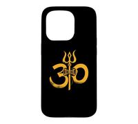 Om Trishula Damaru Mahadev Yoga Hindou Méditation Coque pour iPhone 15 Pro