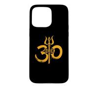 Om Trishula Damaru Mahadev Yoga Hindou Méditation Coque pour iPhone 15 Pro Max