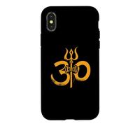 Om Trishula Damaru Mahadev Yoga Hindou Méditation Coque pour iPhone X/XS