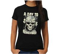 OM3® A Day to Remember T-Shirt | Femme | ADTR Hardcore Rock Rock Hardcore Jupe Metal | S à XXL, Noir , M